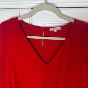 Entro Valentine’s Red V-Neck Dress Size M
